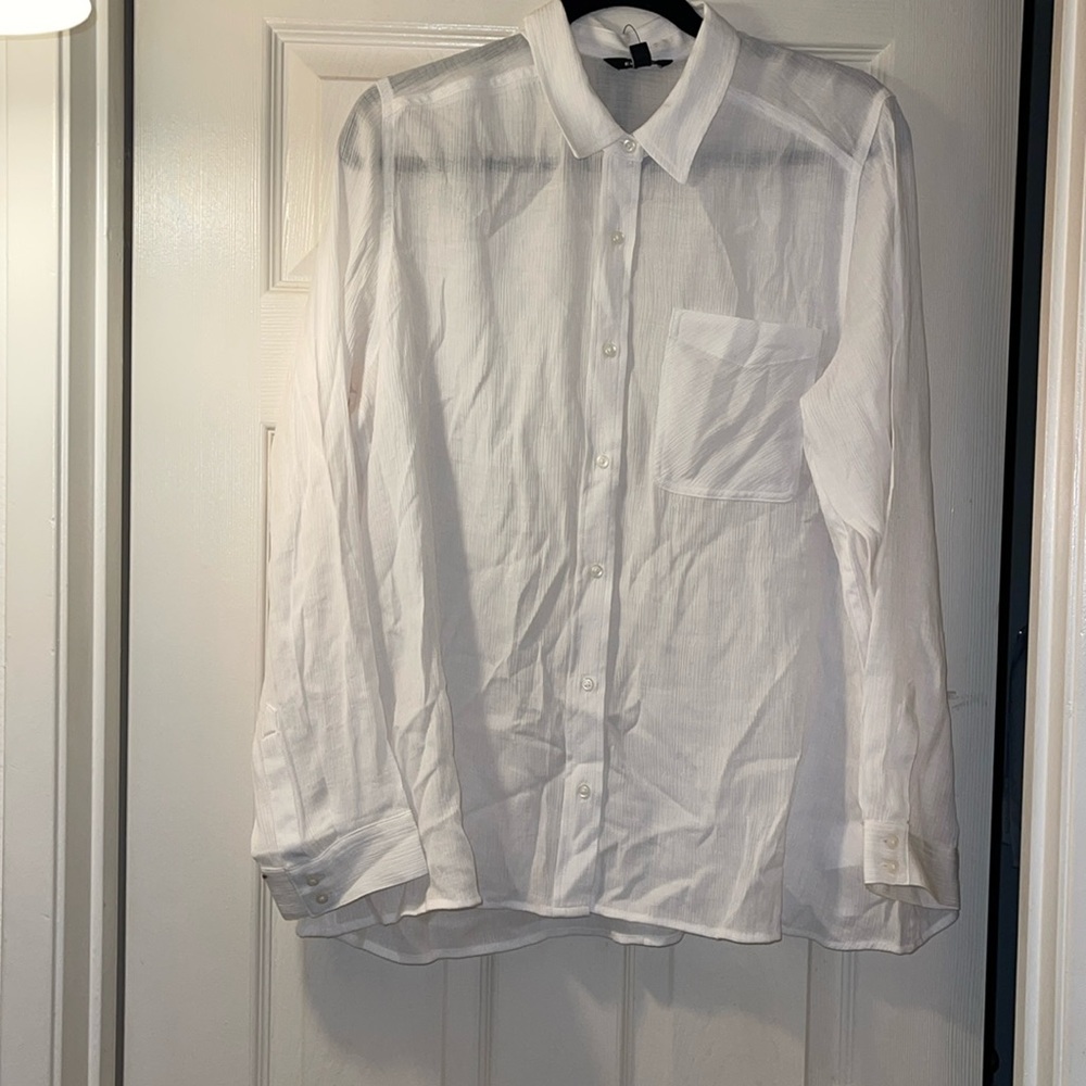 NWT Women’s Express Sheer Gauzy Top Size Large